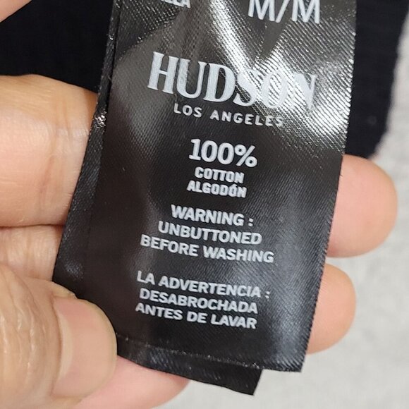 NWOT  Hudson Women's M  Black Button Front Cardigan Sweater Knit - Picture 4 of 5